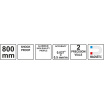 Magnetische Wasserwaage 800 mm