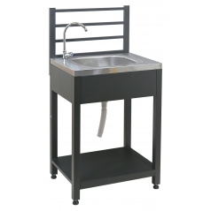 Modultisch mit Spüle TORINO 1 für Außenküche 60x47x123cm