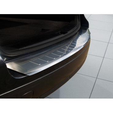 Edelstahlabdeckung - Schwellenschutz für die hintere Stoßstange VW Touareg 2002-10