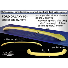 FORD GALAXY II (00+) Heckspoiler. obere Tür (EU-Homologation) FORD GALAXY II (00+) Heckspoiler. obere Tür (EU-Homologation)