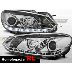 VW GOLF VI 2008- FRONTKLARLEUCHTEN TAGESLICHT LED CHROM