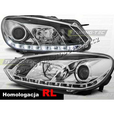 VW GOLF VI 2008- FRONTKLARLEUCHTEN TAGESLICHT LED CHROM