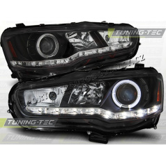 MITSUBISHI LANCER 2008–11 FRONT CLEAR LIGHTS DAYLIGHT LED BLACKVehicle Parts & Accessories, Car Parts, External Lights & Indicators!
