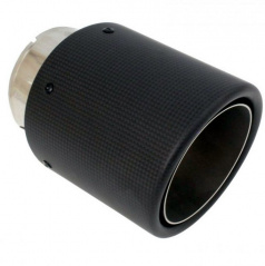 Universelles Auspuffrohr aus Edelstahl + 100 % Carbon
