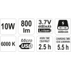 Wiederaufladbare COB-LED-Taschenlampe mit 10 W und Powerbank