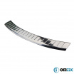 Kantenabdeckung der hinteren Stoßstange aus Edelstahl Omtec Seat Leon Kombi 2012-20