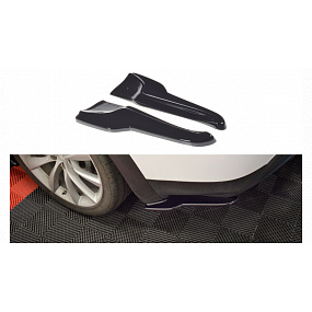 Splitter Tesla Model X Tył Boczne v.2 Gloss Black