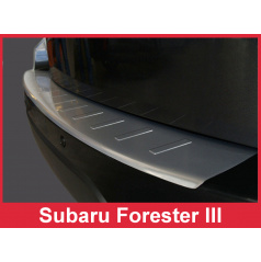 Edelstahlabdeckung - Schwellenschutz für die hintere Stoßstange Subaru Forester III 2008-12
