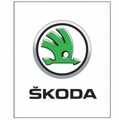 Original selbstklebendes Škoda-Logo 15 cm