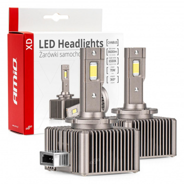 LED-Autolampe XD D4S, D4R 70W 6500K 8600LM (mit Widerstand) 2 Stk
