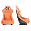 Sportstuhl SLIDE KS2 Premium Dunkelorange Velours & Moonlight Glitter