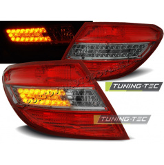 MERCEDES C-CLASS W204 SEDAN 2007-10 REAR LED LAMPS RED SMOKE