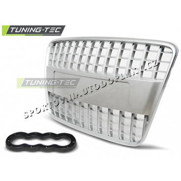 Audi Q7 2005-09 silberne S-Line Style Maske (GRAU09)