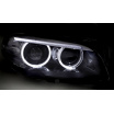 BMW F10, F11 2010-07.2013 vordere klare Lichter AE LED schwarz DRL