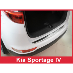 Edelstahlabdeckung zum Schutz der Schwelle der hinteren Stoßstange Kia Sportage IV 2016+