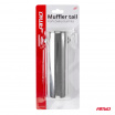 Sportliches Edelstahl-Auspuffrohr rund 51 mm