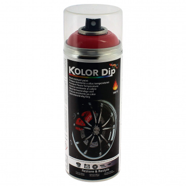 KOLOR DIP Bremslack, Motorrot 400ml bis 700 °C