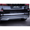 Dummy-Auspuffblenden mit Alu-Brush-Stoßstangenverkleidung Skoda Kamiq 2019+