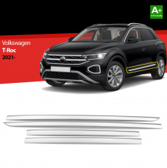 Edelstahl-Türschutzschienen VW T-roc 2021+ 4 Stk