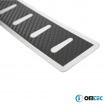 Edelstahl - Carbon Heckstoßstangenabdeckung Omtec BMW 2 2014-21