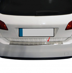 Kantenabdeckung der hinteren Stoßstange aus gebürstetem Edelstahl Peugeot 308 2014-2021 HTB