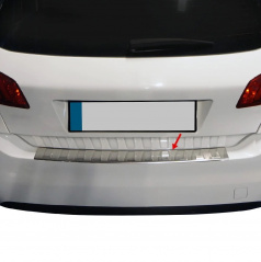 Kantenabdeckung der hinteren Stoßstange aus gebürstetem Edelstahl Peugeot 308 2014-2021 HTB