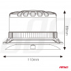 LED-Warnleuchte W28M 12V 24V AMIO-04105