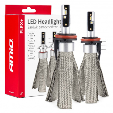LED-Autolampen Serie FLEX+ H15 6000K 12V 24V Canbus AMIO-03666