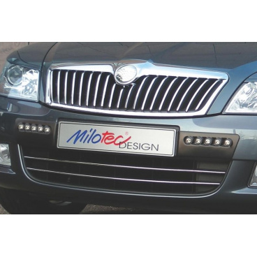 Stoßstangenleisten vorne, Škoda Octavia II Facelift 12/08+ Stoßstangenleisten vorne, Škoda Octavia II Facelift 12/08+