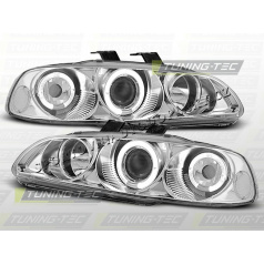 HONDA CIVIC 1991-95 4D KLARE FRONTLICHTER ANGEL EYES CHROM
