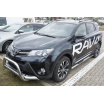 Edelstahlabdeckung - Schwellenschutz für die hintere Stoßstange Toyota RAV4 IV 2013-15