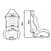 Sportlich verstellbarer Sitz A1 Racing BLAST Carbon Black