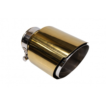 Endstück des Schalldämpfers 114mm Eingang 76mm Gold Silber Endstück des Schalldämpfers 114mm Eingang 76mm Gold Silber