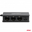 Zigarettenanzünder-Steckdosenverteiler mit Ladegerät 3xUSB-A USB-C QC 3.0 PD 3.0. 148W