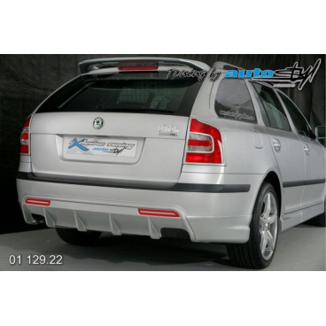 Škoda Octavia II Heckstoßstangendiffusor mit Seitenspoilern für Lackierung – Kombi Škoda Octavia II Heckstoßstangendiffusor mit Seitenspoilern für Lackierung – Kombi