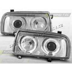 VW VENTO 1992-98 FRONTKLARLEUCHTEN ANGEL EYES CHROM