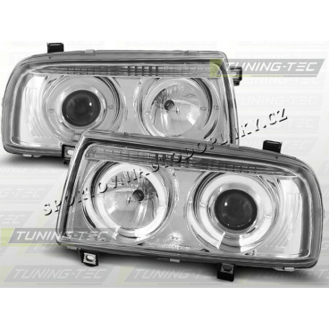 VW VENTO 1992-98 FRONTKLARLEUCHTEN ANGEL EYES CHROM VW VENTO 1992-98 FRONTKLARLEUCHTEN ANGEL EYES CHROM