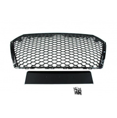 Grill Audi A4 B9 RS-Style Glänzend Schwarz PDC