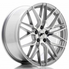 JR Wheels JR28 18x8,5 ET40 5x120 Silber Polierte Frontseite