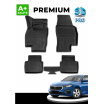 Gummiset 3D präziser Autoteppiche Skoda Scala inklusive Abdeckung des hinteren mittleren Teils