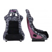 Sportstuhl SLIDE KS2 Premium Schwarz & Spray Graffity Velur Pink Glitter