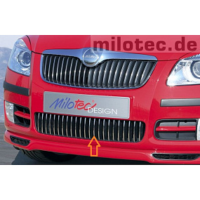 23 Edelstahlrippen des unteren Kühlergrills Škoda Fabia II Limousine 3/07- und Combi 1/08-, Roomster 3/06-