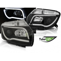 Dacia Duster 04.2010 – klare Vorderlichter, schwarzes Tube Light
