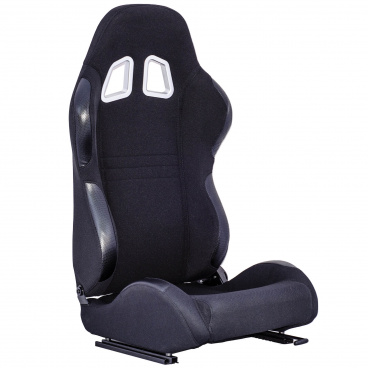 Sport verstellbarer Sitz Race Sport Stoff schwarz (ohne Logo)