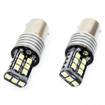 Glühbirnen BAY15D - 15 SMD LED weiß 12/24V CAMBUS (2 Stück)