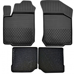 Gummimatten mit Rand für Škoda OCTAVIA I, GOLF IV