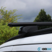 Abschließbarer Aluminium-Dachträger Omtec Boldbar V2 schwarz mit einer Belastung von bis zu 75 kg