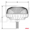 Warnleuchte W21sb auf Schraube R65 R10 18LED 12/24V IP56