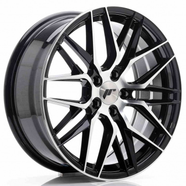 JR Wheels JR28 18x7,5 ET40 5x112 Glänzend Schwarz mit bearbeiteter Front JR Wheels JR28 18x7,5 ET40 5x112 Glänzend Schwarz mit bearbeiteter Front
