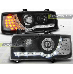 VW T4 1990-03 TRANSPORTER FRONT CLEAR LIGHTS DAYLIGHT LED BLACK LED INDICATIONVehicle Parts & Accessories, Car Parts, External Lights & Indicators!